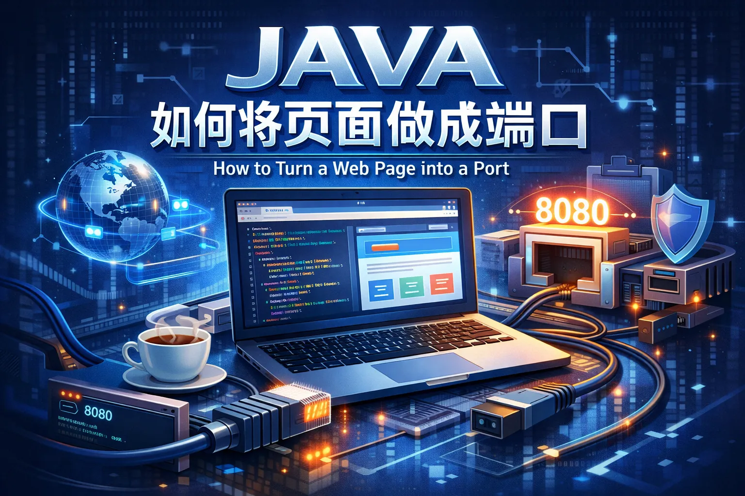 JAVA如何将页面做成端口