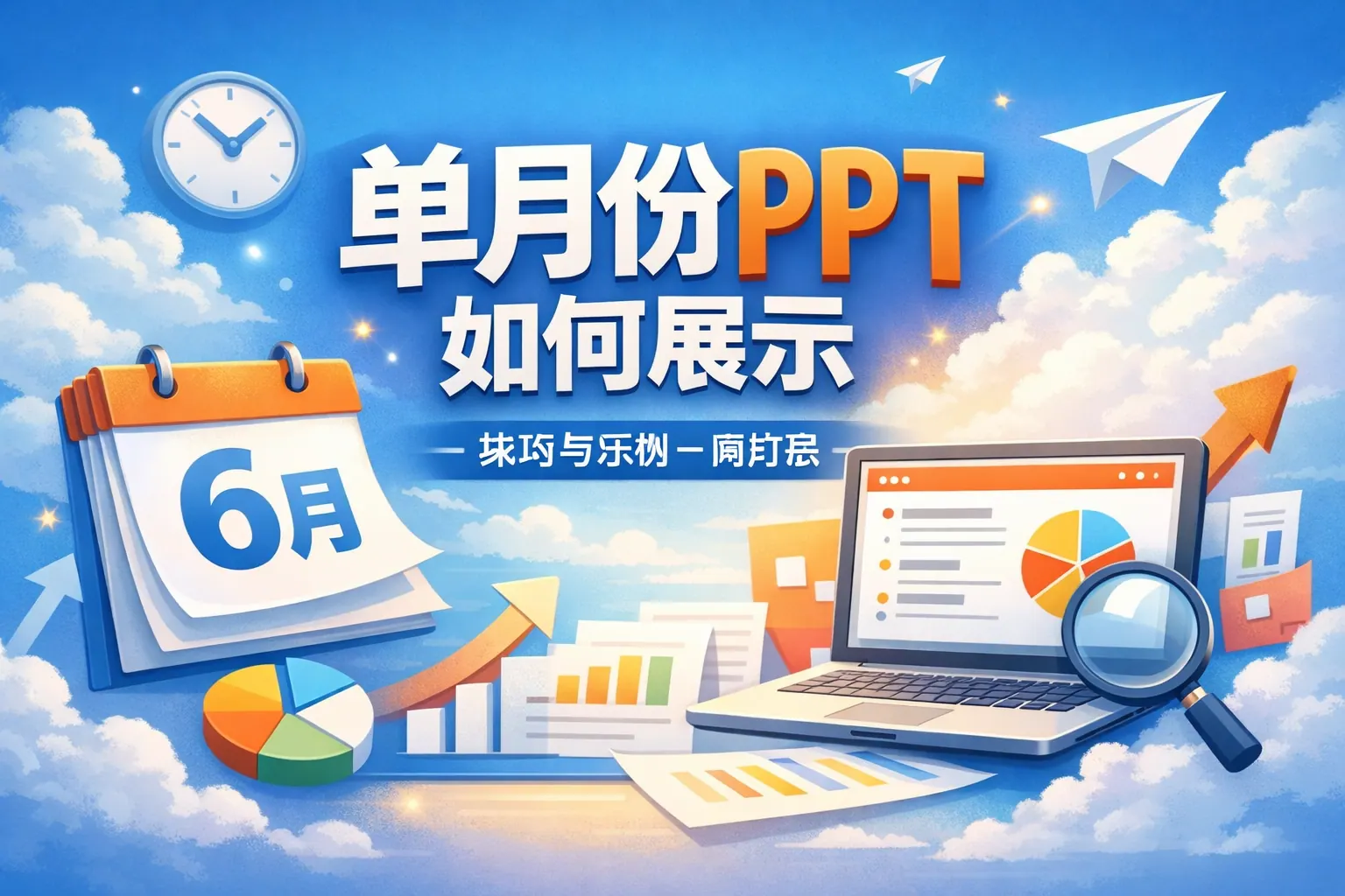 单月份ppt如何展示
