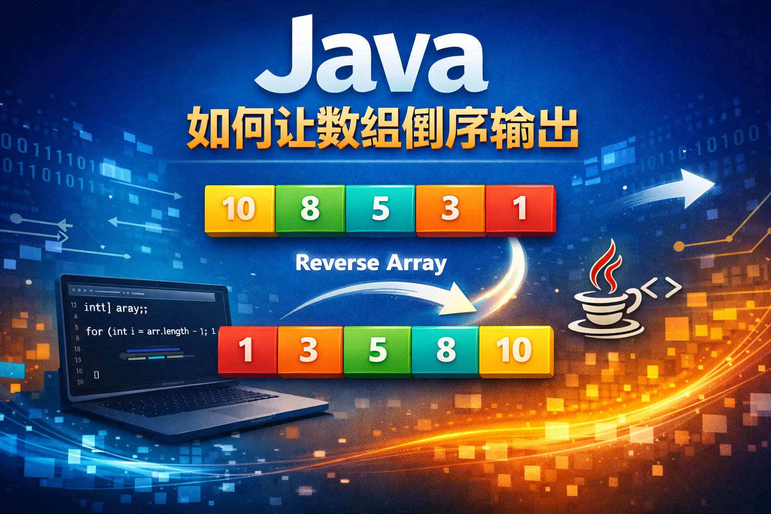 java如何让数组倒序输出