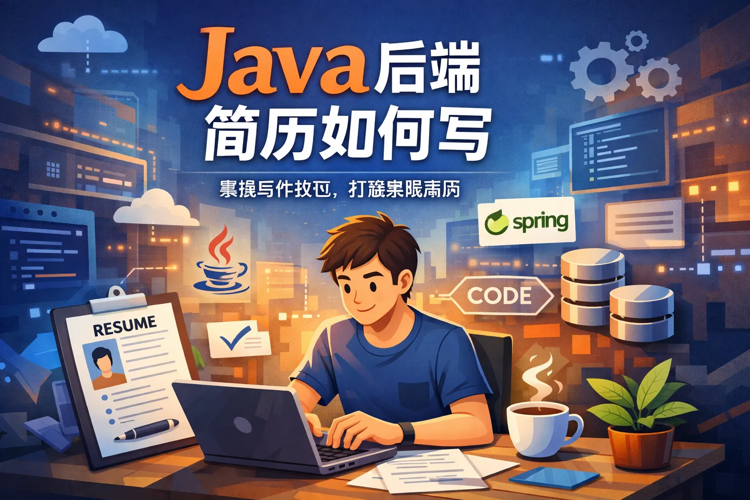 java后端简历如何写