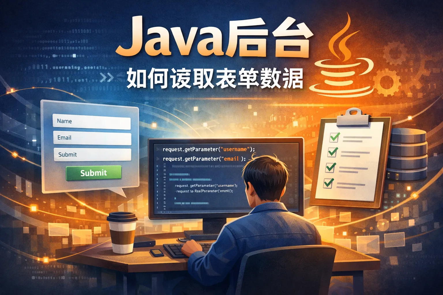 java后台如何读取表单数据