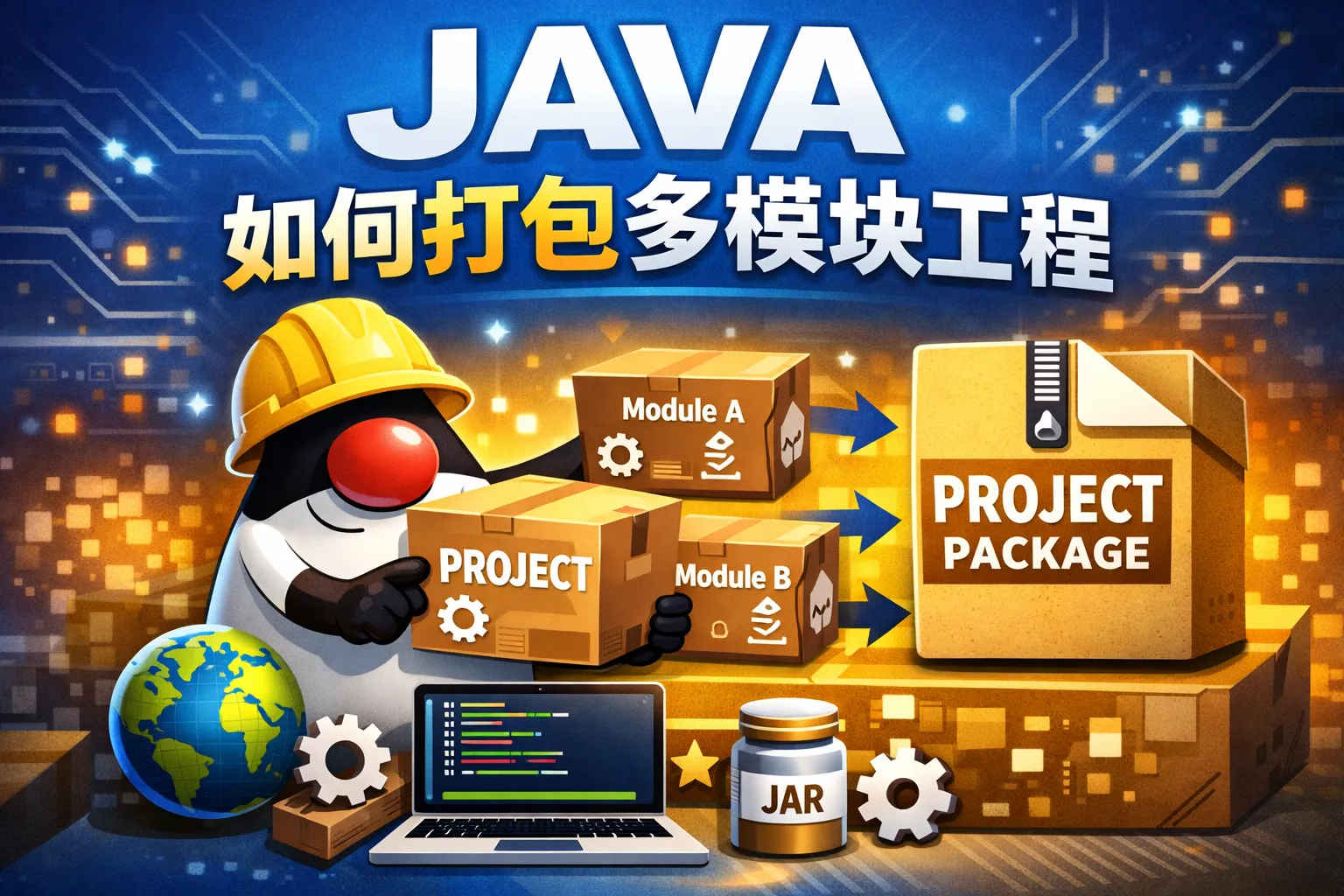 java如何打包多模块工程