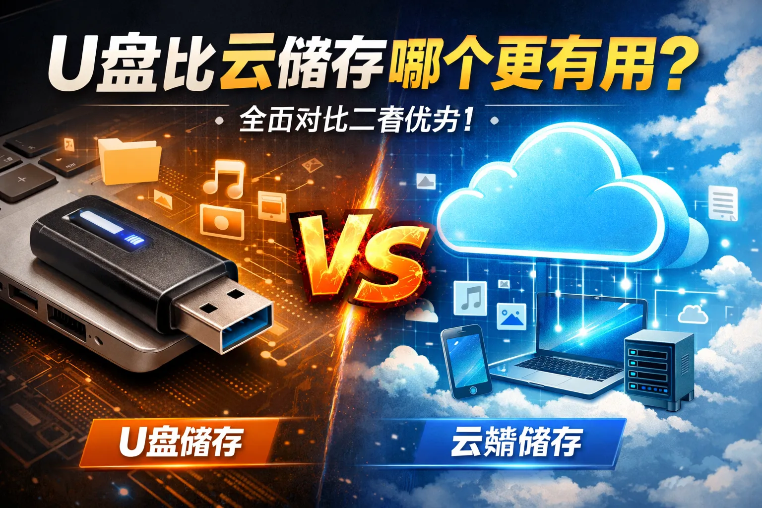 u盘比云储存哪个更有用