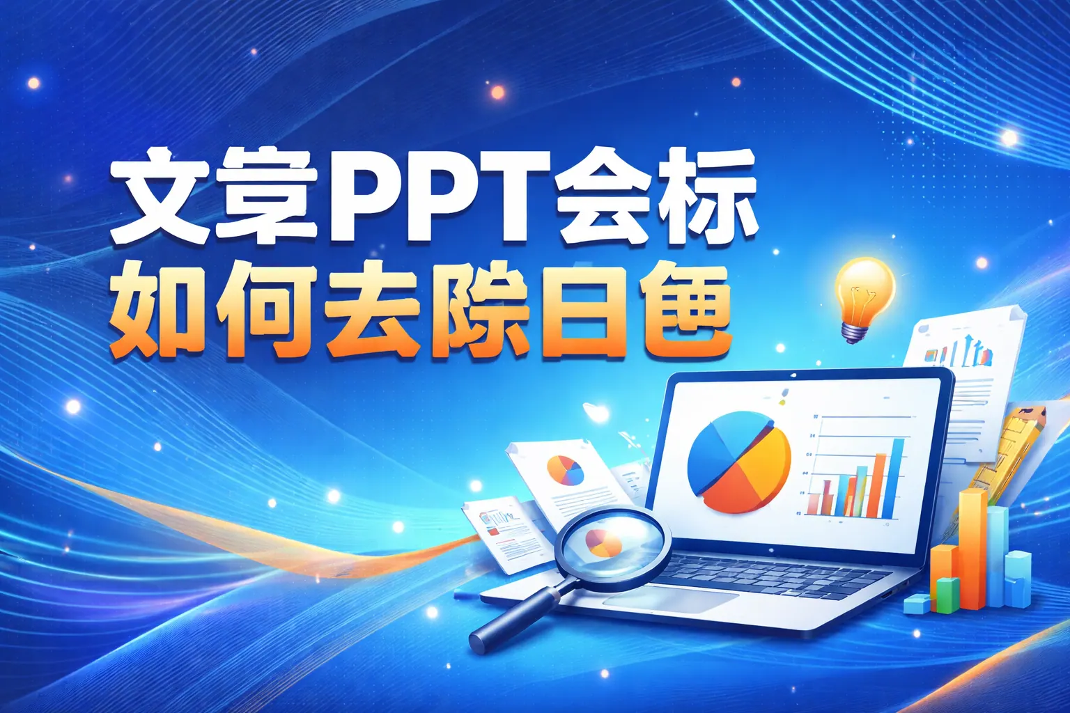 ppt会标如何去除白色
