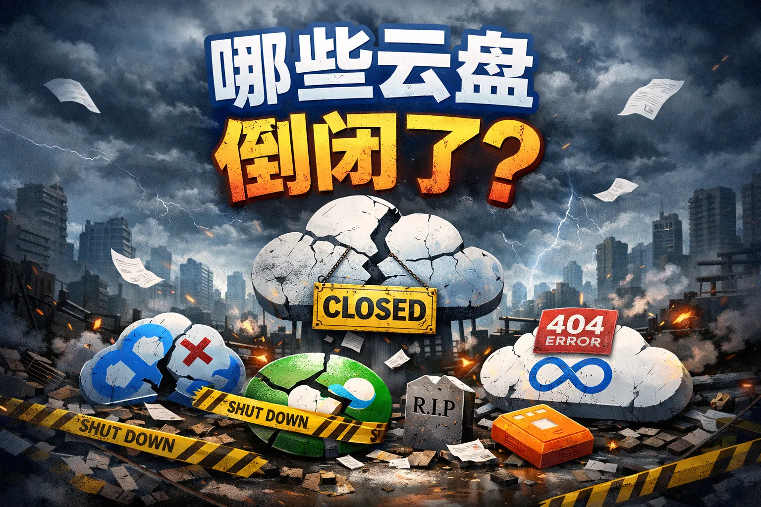 哪些云盘倒闭了