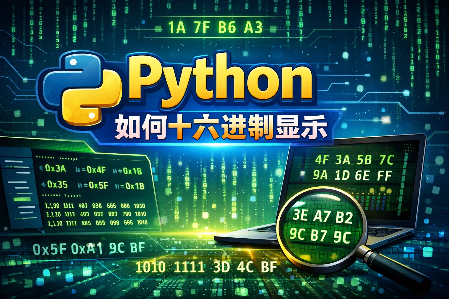 python 如何十六进制显示