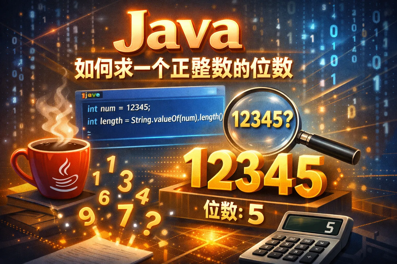java如何求一个正整数的位数