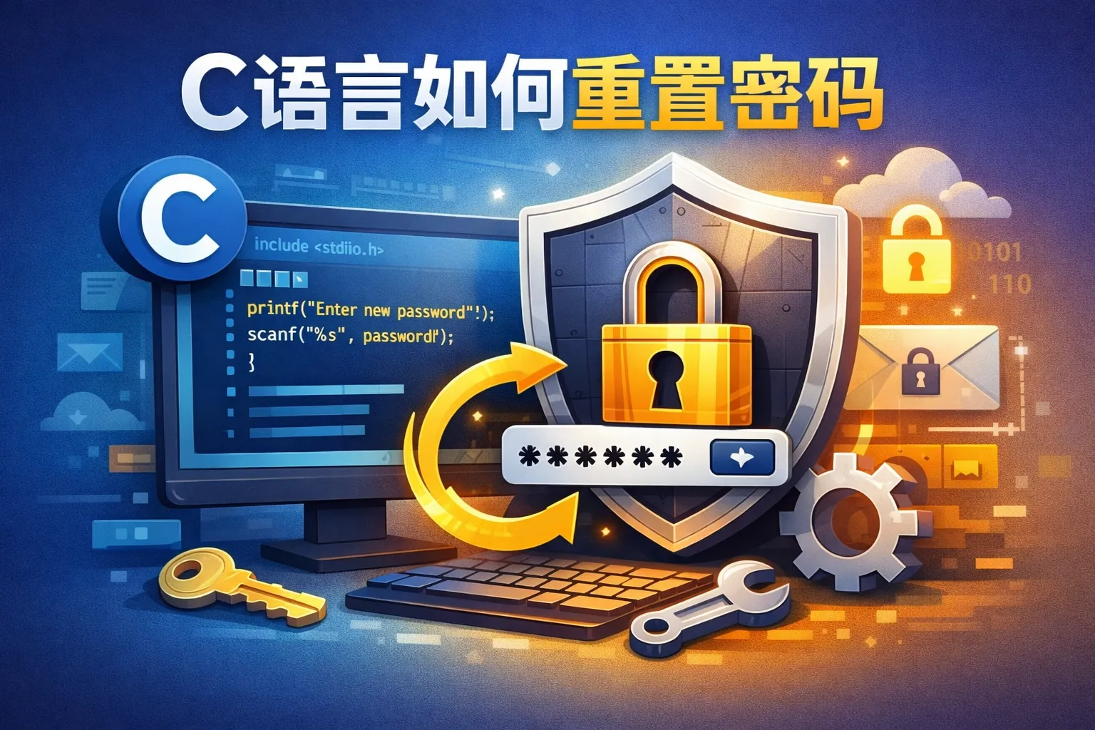 c语言如何重置密码