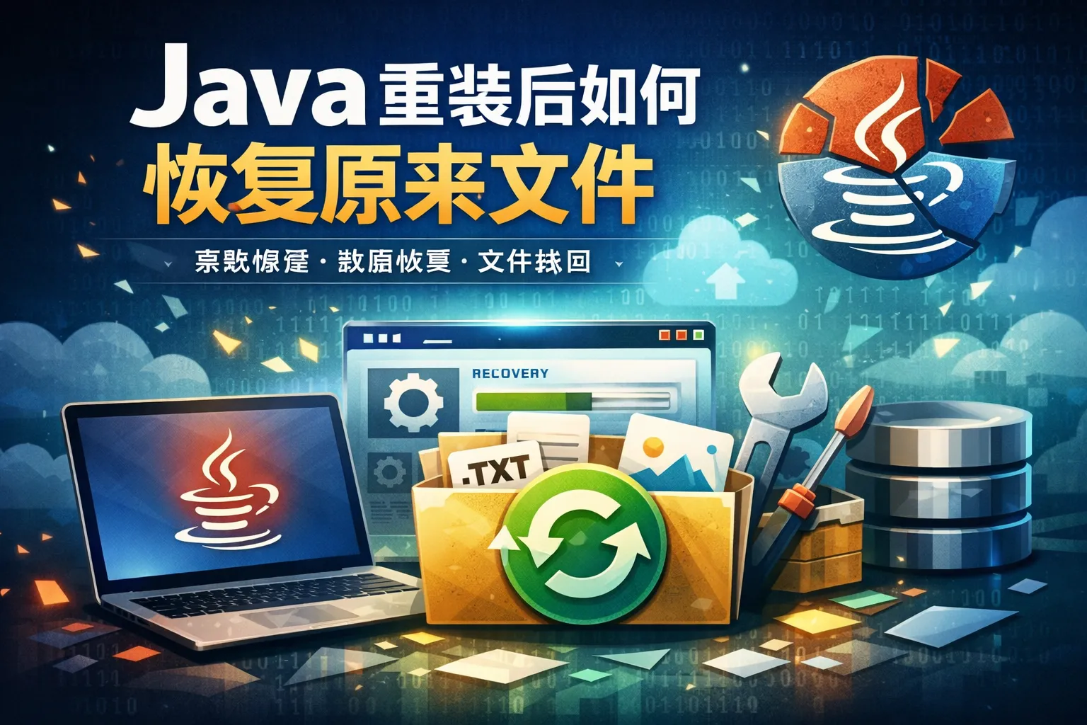 java重装后如何恢复原来文件