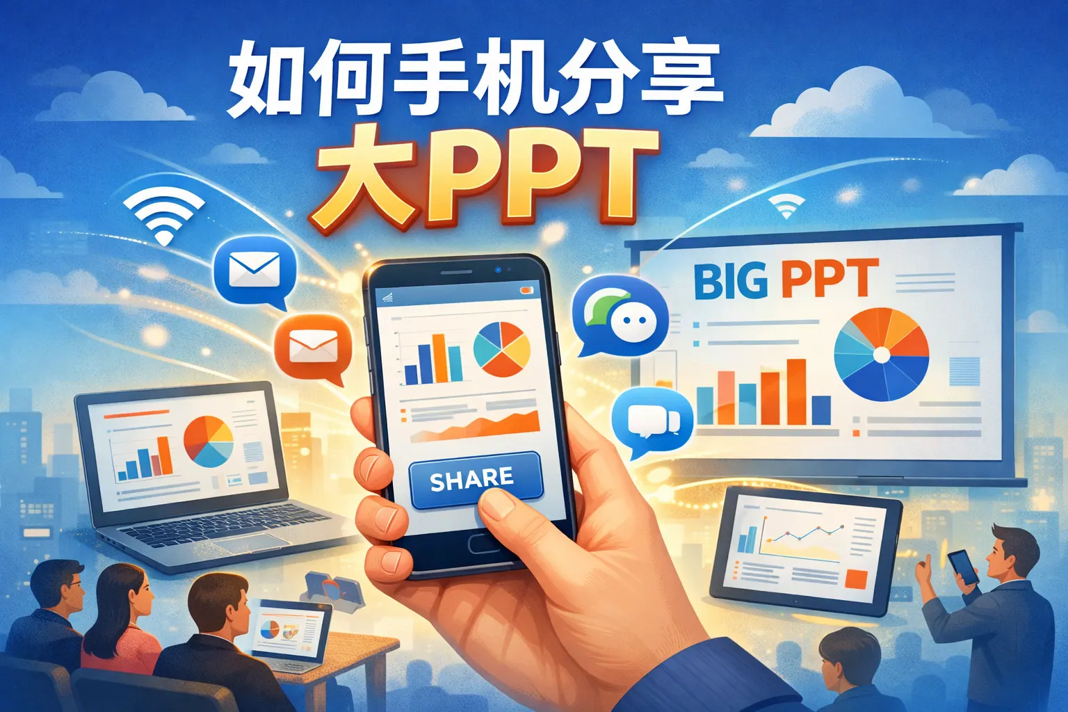 如何手机分享大ppt