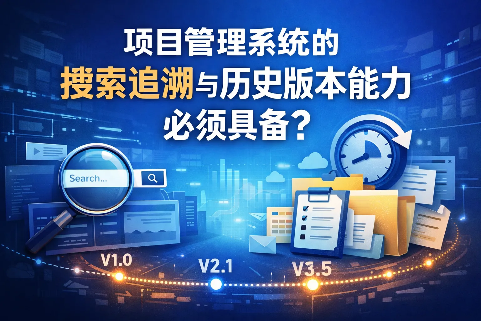 项目管理系统的搜索追溯与历史版本能力是否必须具备
