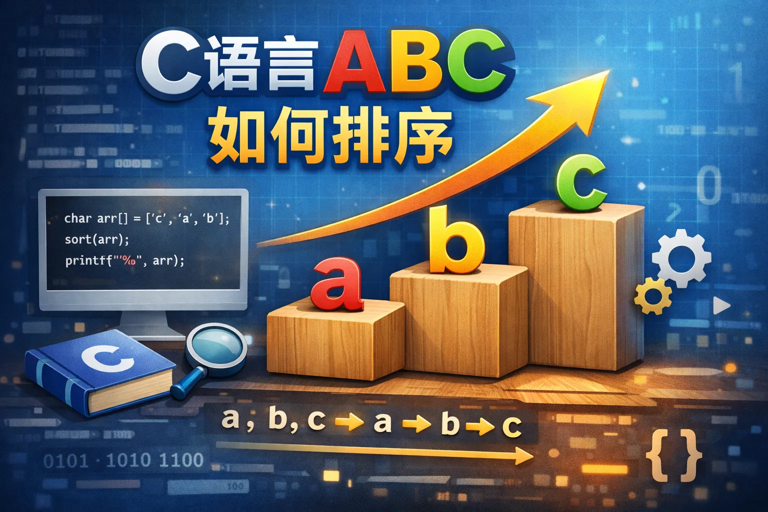 c语言abc如何排序