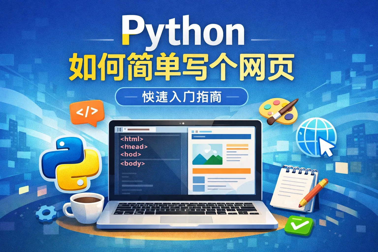 python如何简单写个网页