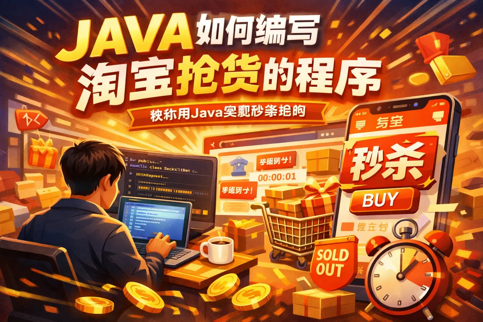 JAVA如何编写淘宝抢货的程序
