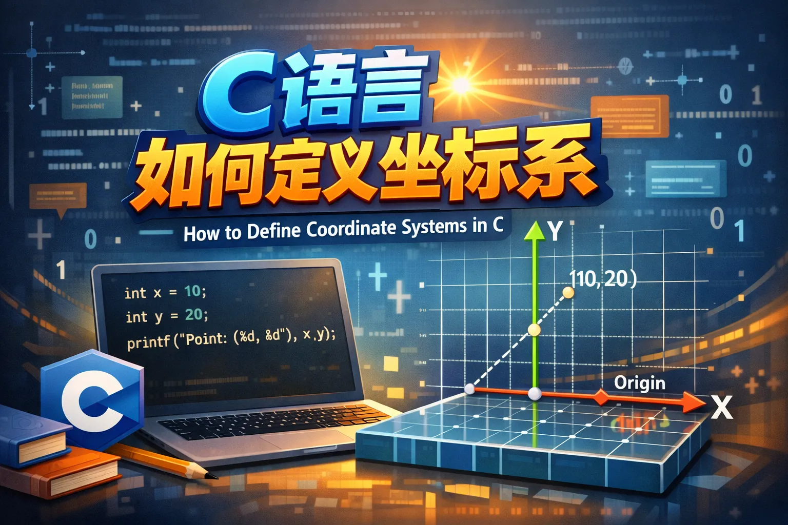 c语言如何定义坐标系