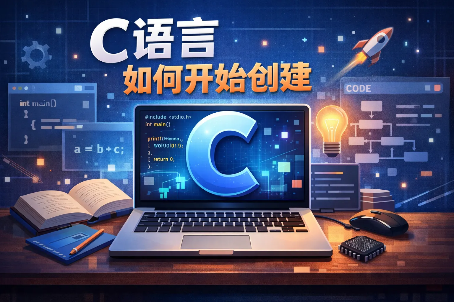 C语言如何开始创建