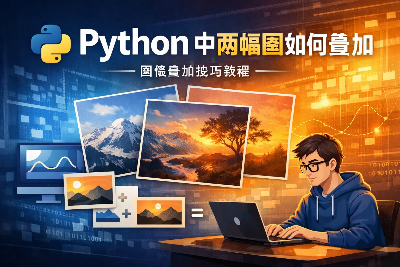 python中两幅图如何叠加
