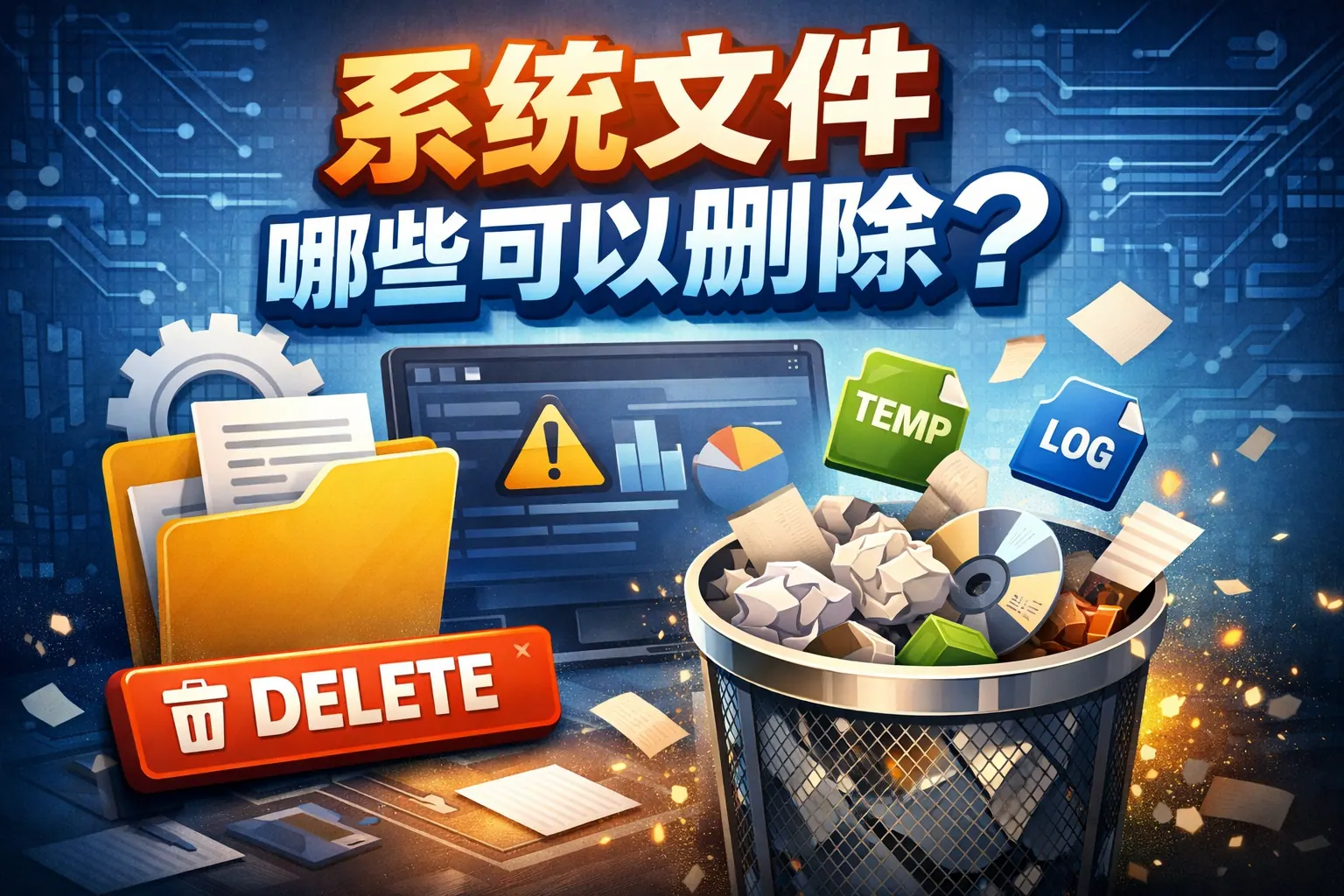 系统文件哪些可以删除