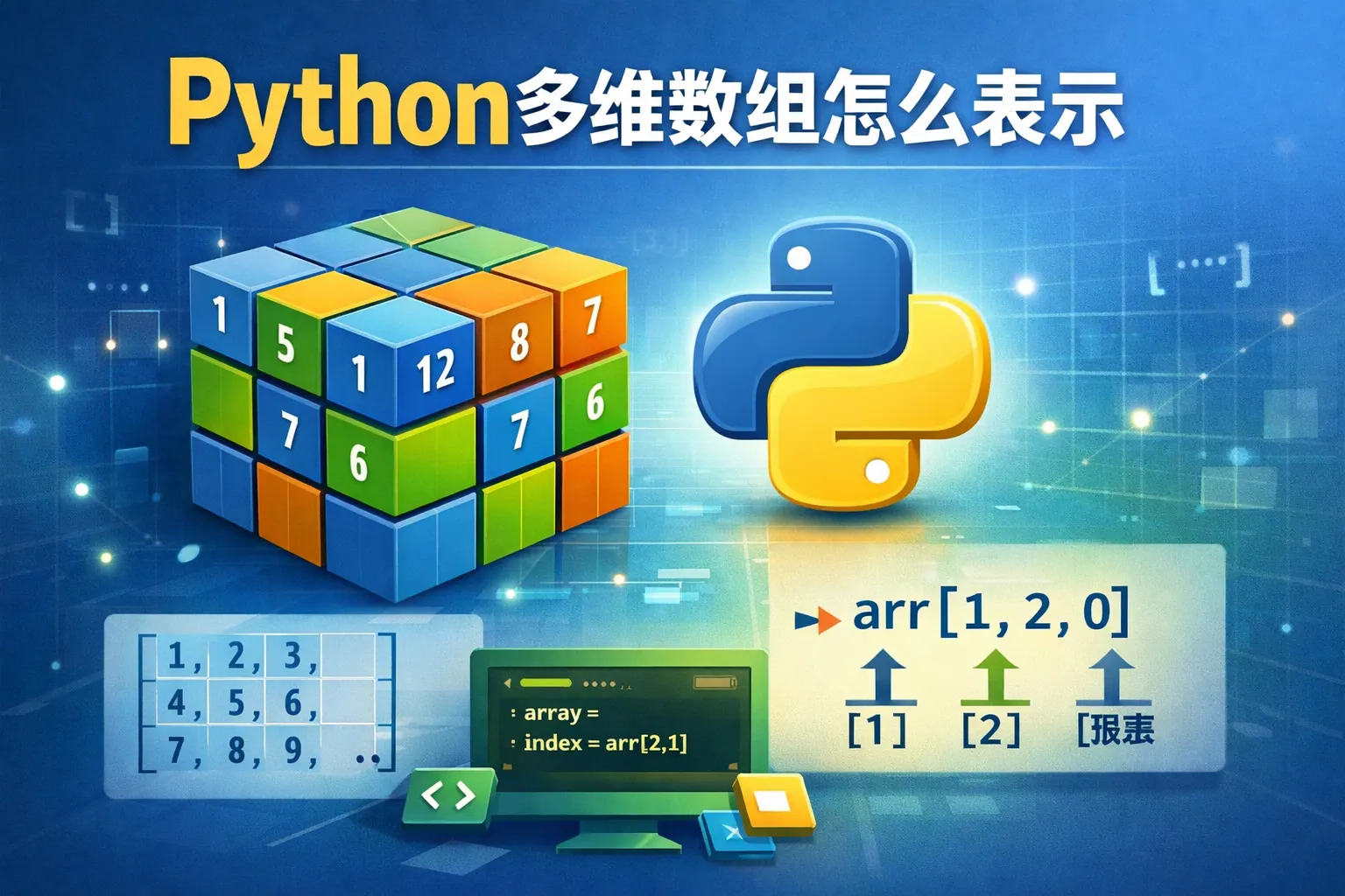 python多维数组怎么表示