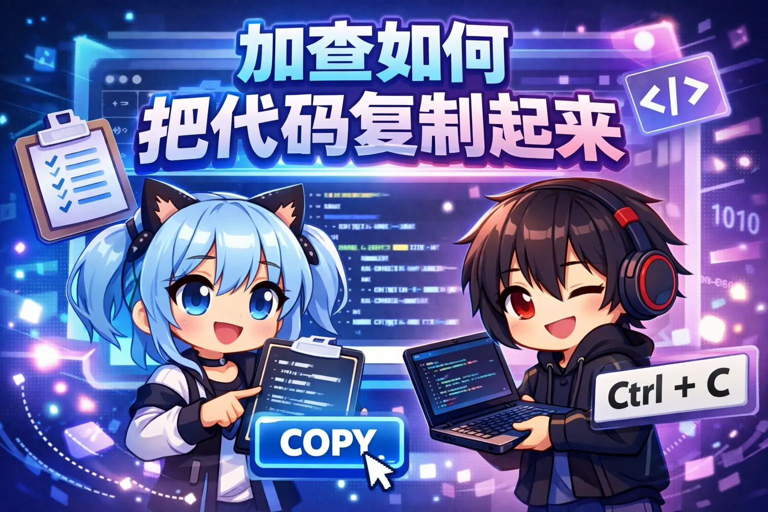 加查如何把代码复制起来