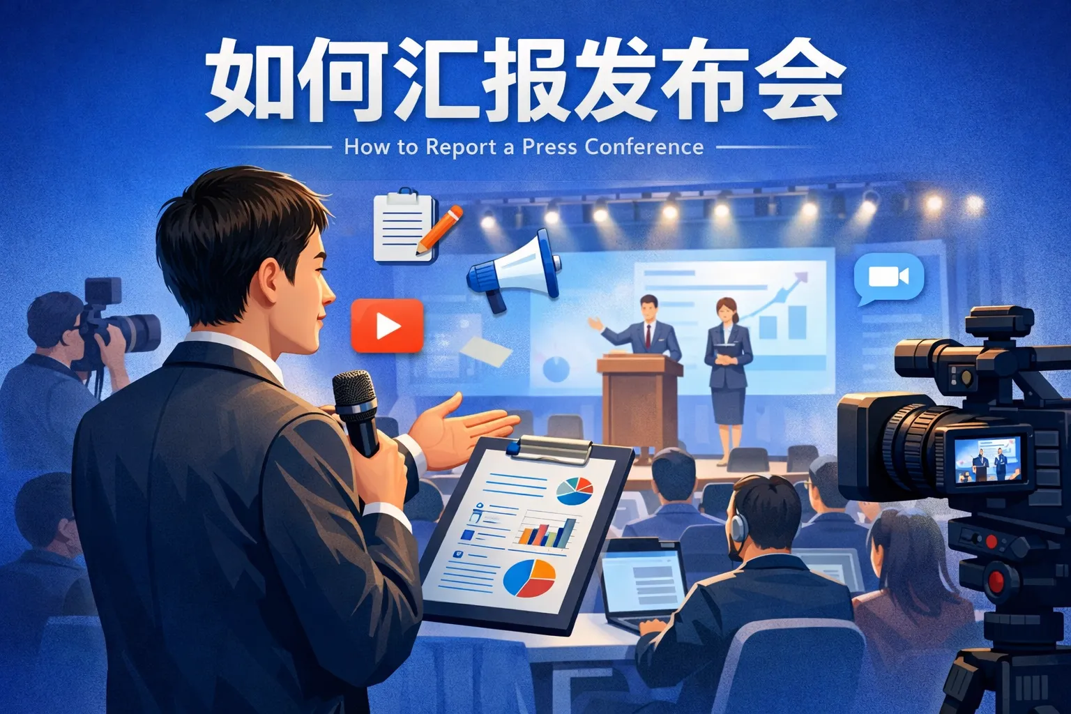 如何汇报发布会