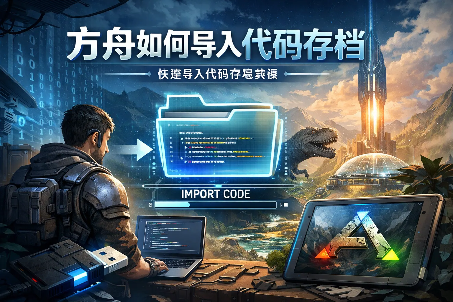 方舟如何导入代码存档