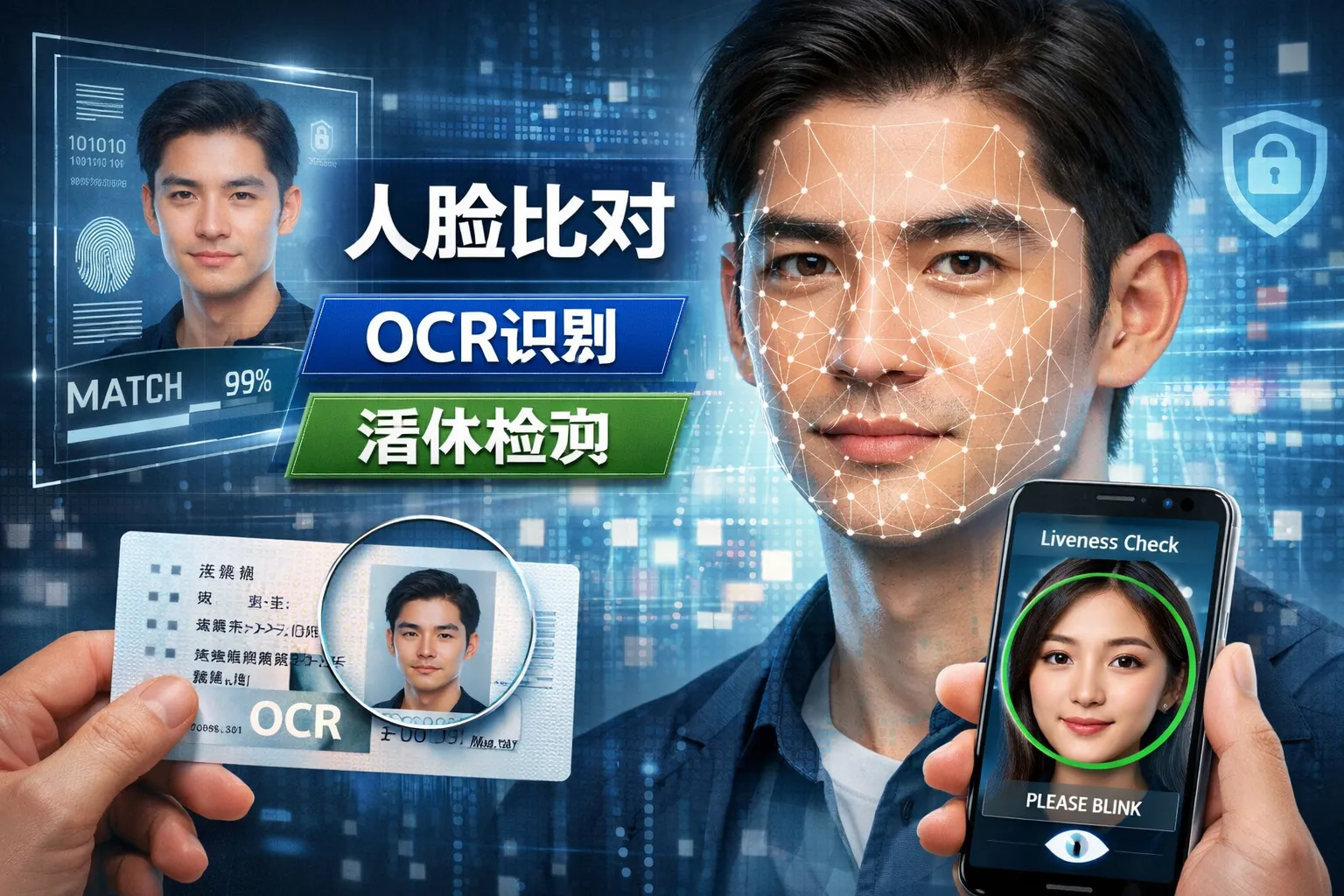 人脸比对在实名制怎么落地?与证件OCR/活体的组合方式