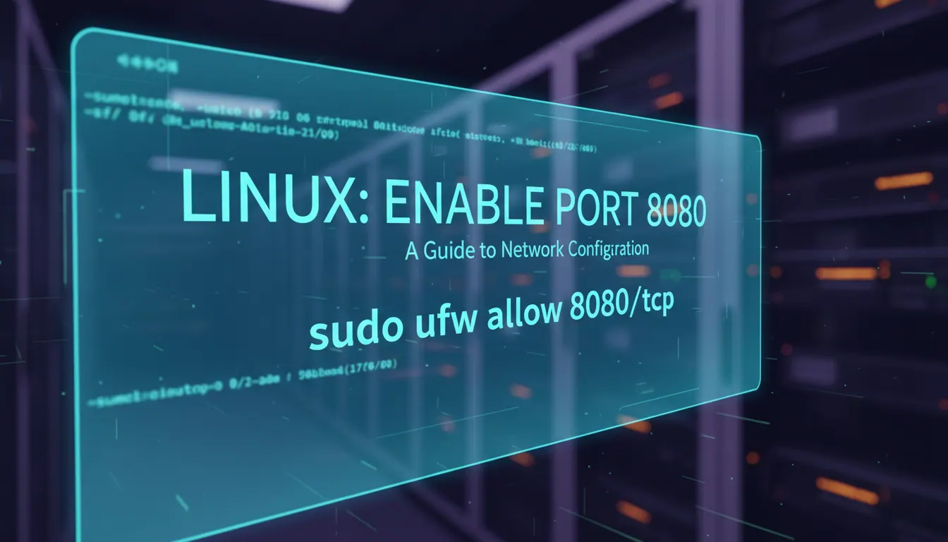linux如何启用8080端口