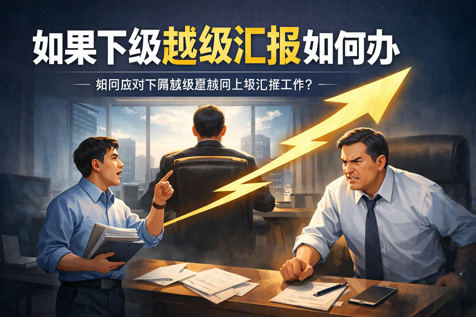 如果下级越级汇报如何办