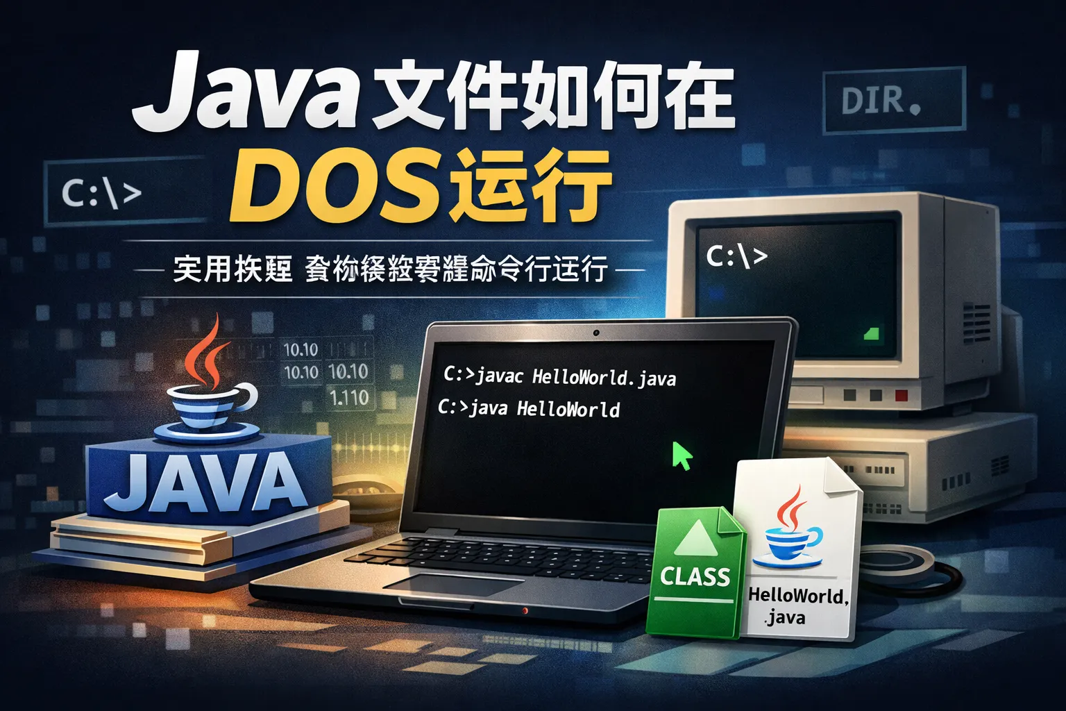 java文件如何在dos运行