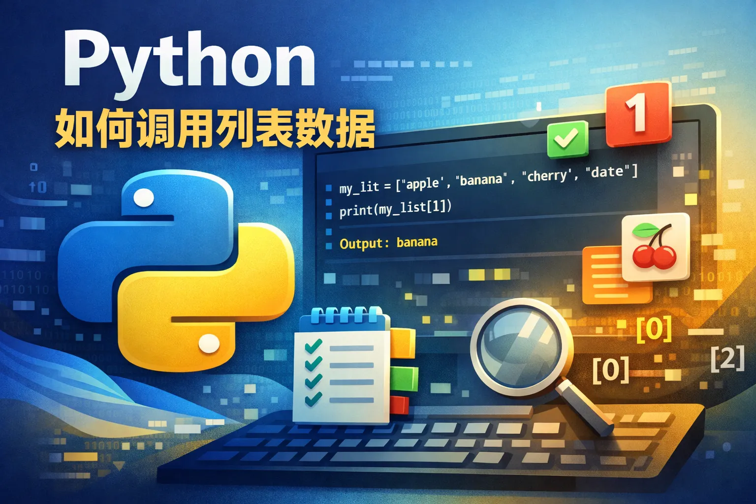 python如何调用列表数据