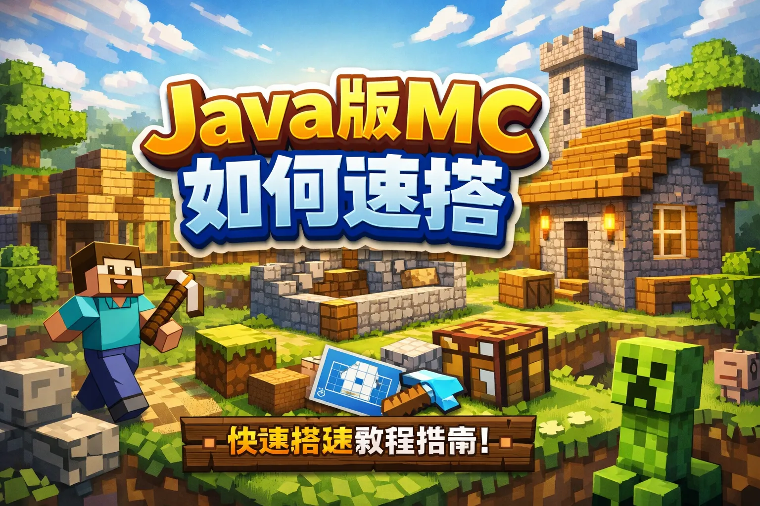 java版mc如何速搭