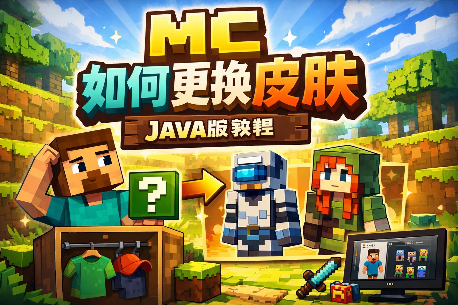 Java Mc Pic mc如何更换皮肤java版