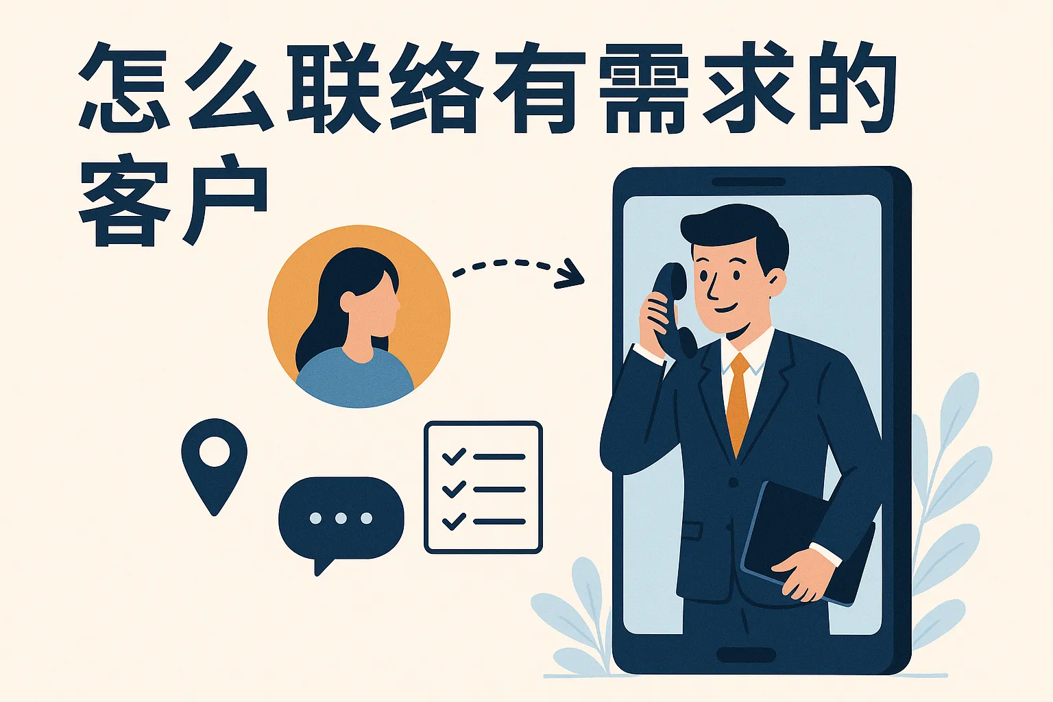 怎么联络有需求的客户