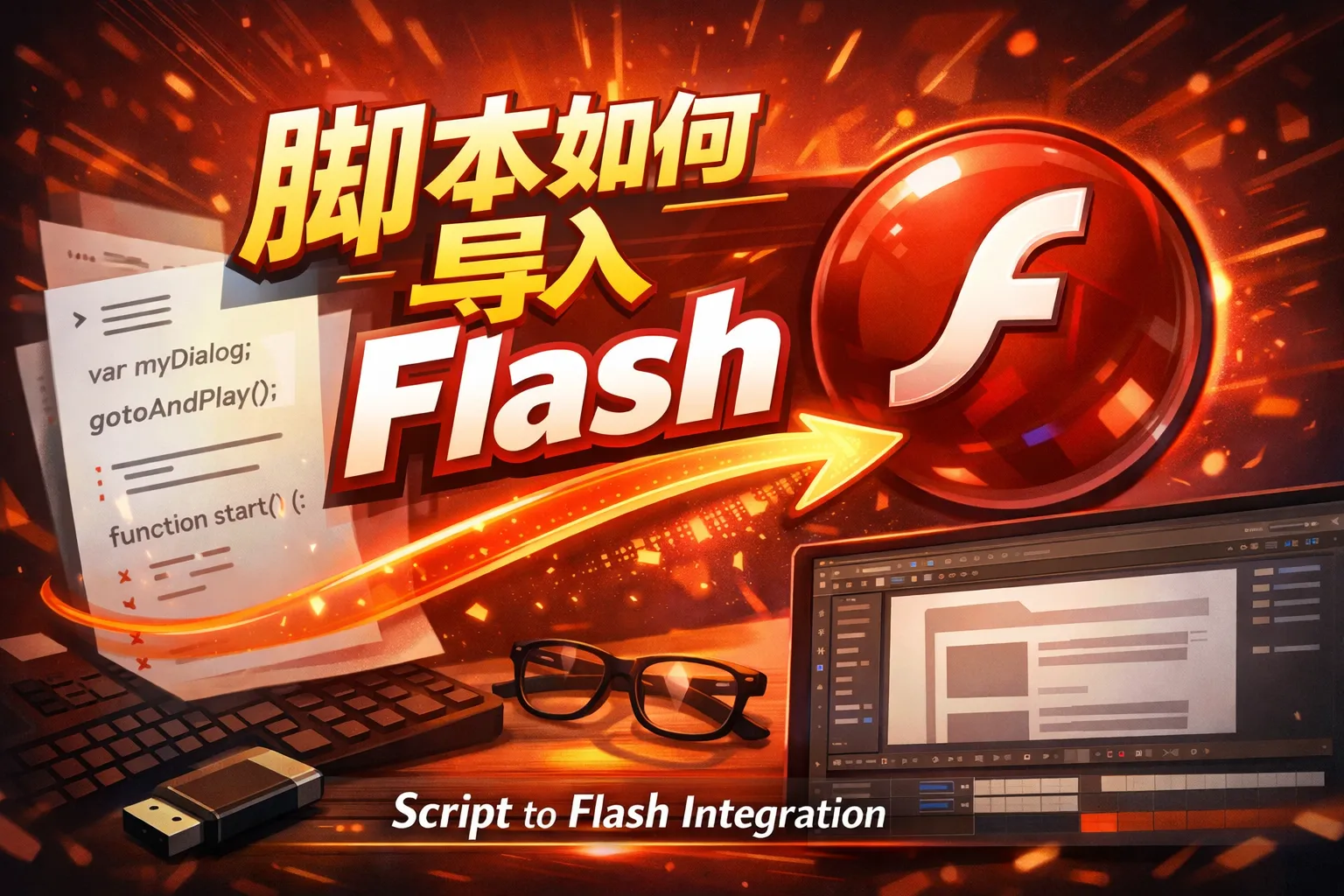 脚本如何导入flash
