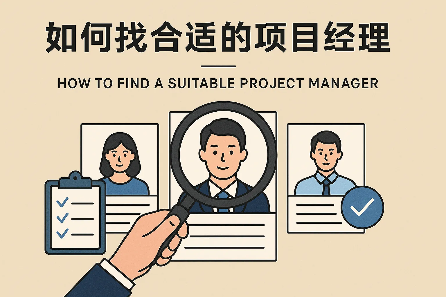 如何找合适的项目经理