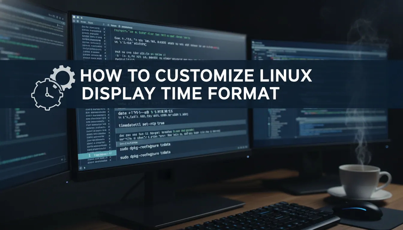 如何调整linux显示时间格式