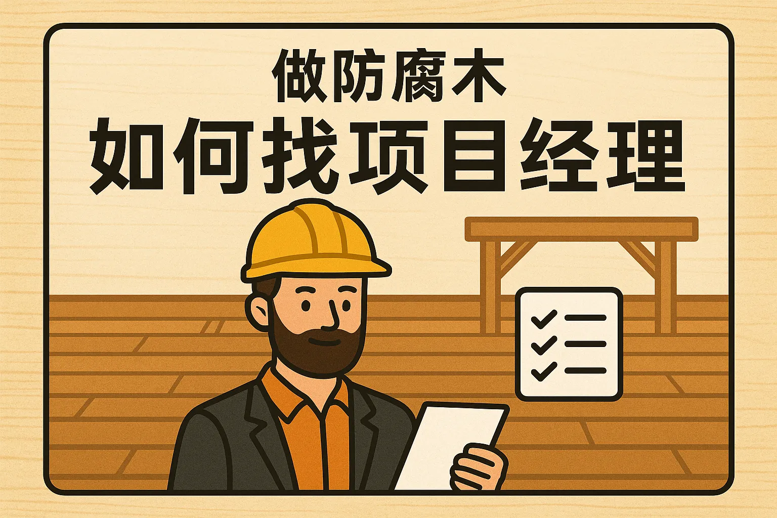 做防腐木如何找项目经理
