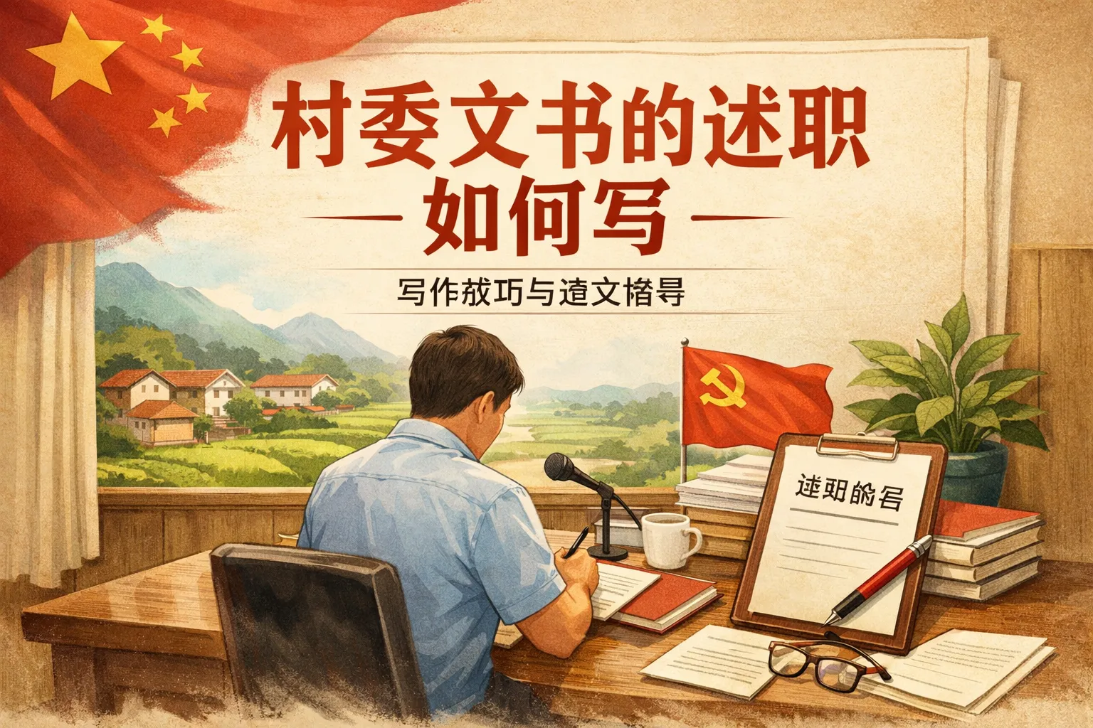 村委文书的述职如何写