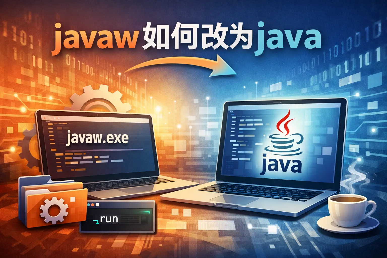 javaw如何改为java