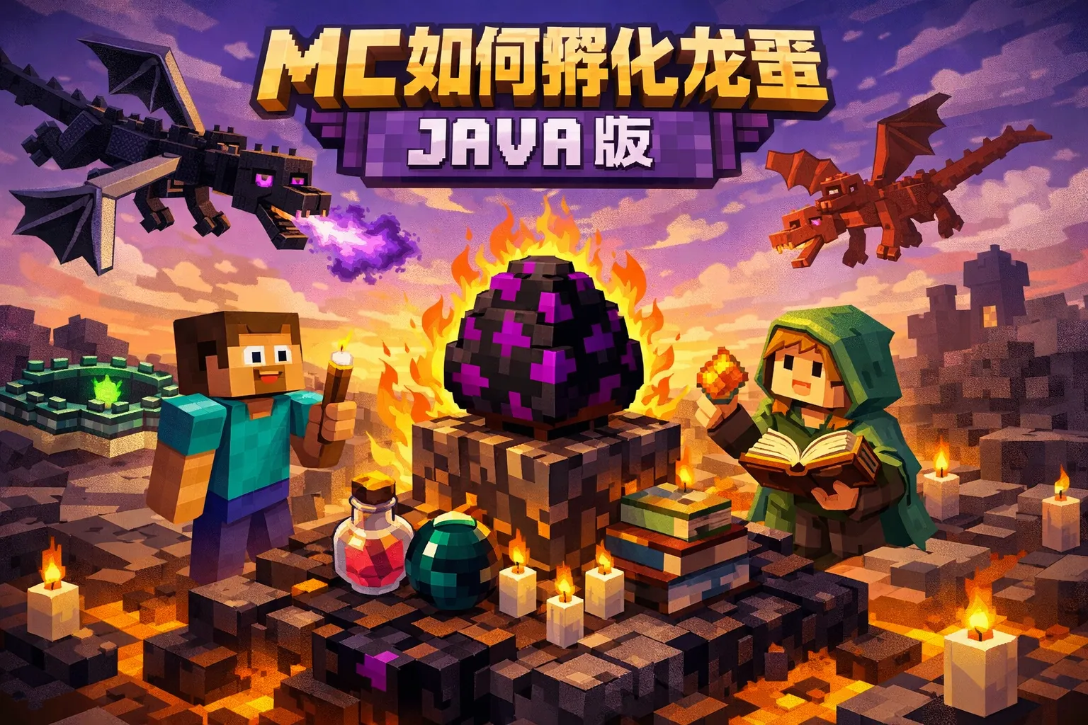 mc如何孵化龙蛋java版