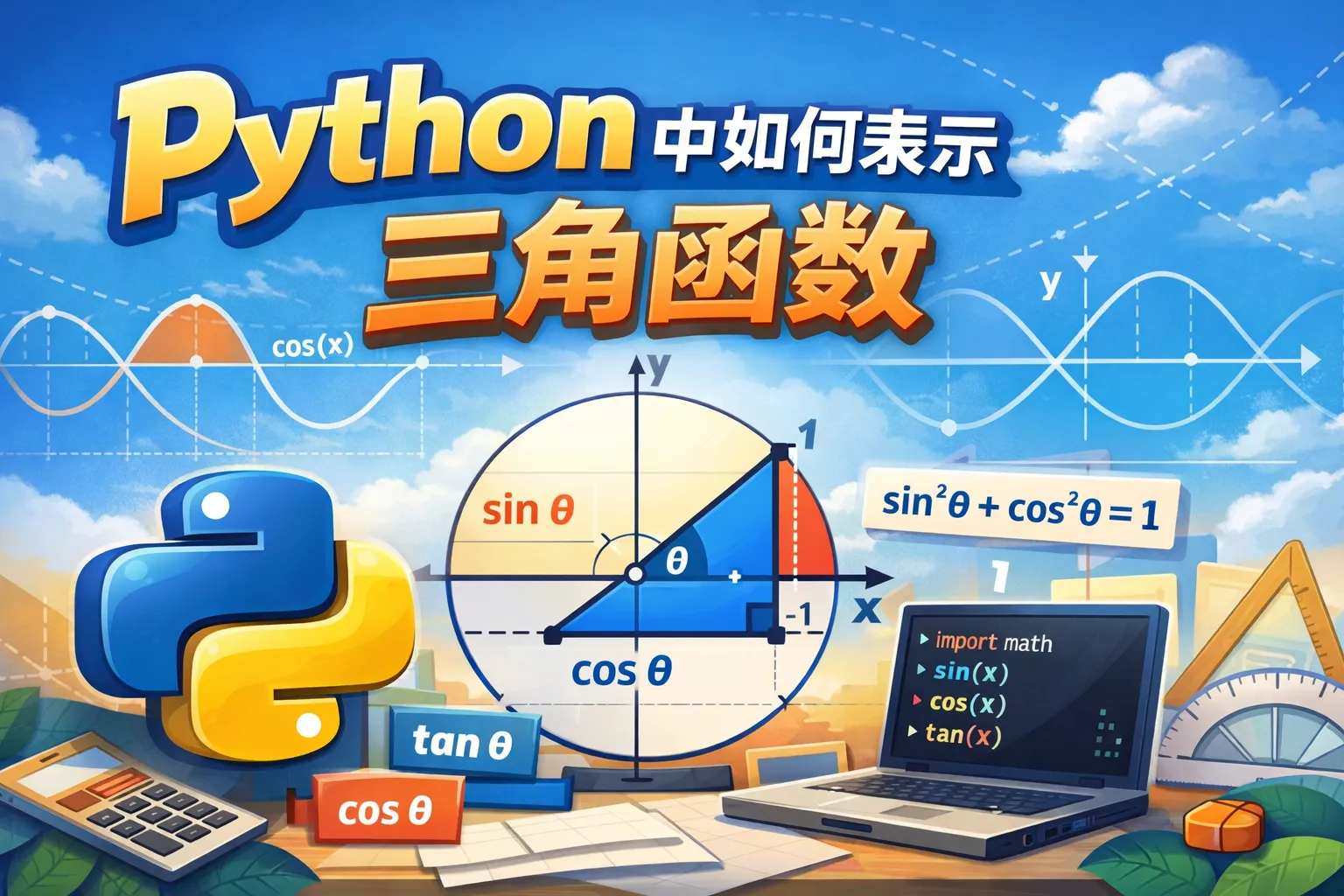 python中如何表示三角函数
