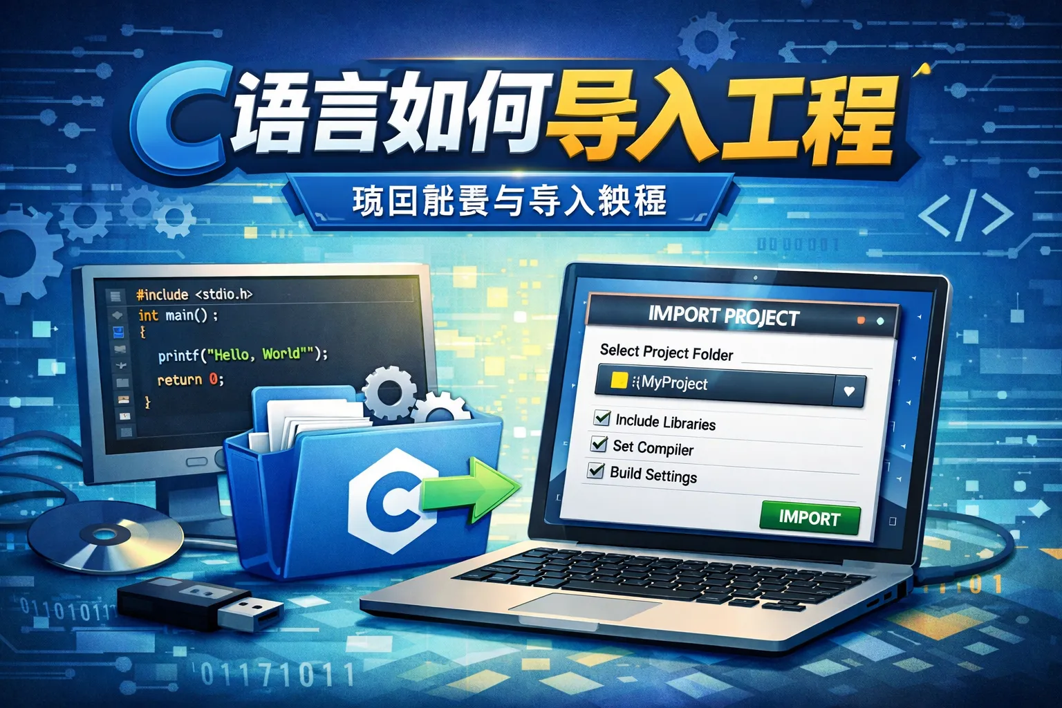 c语言如何导入工程