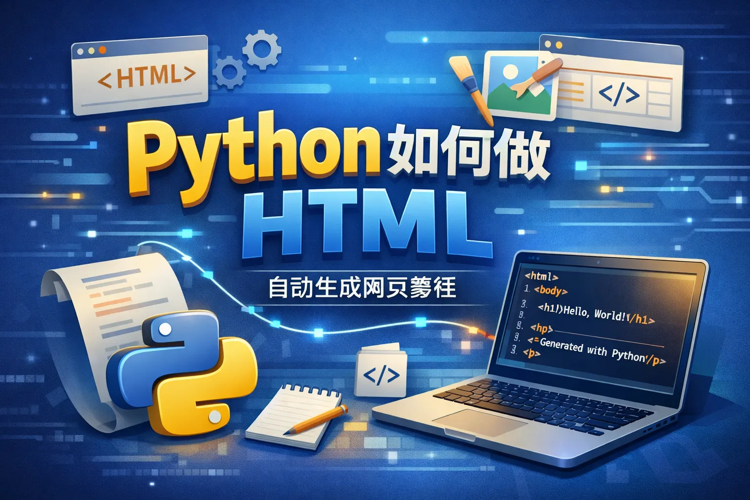 python如何做html
