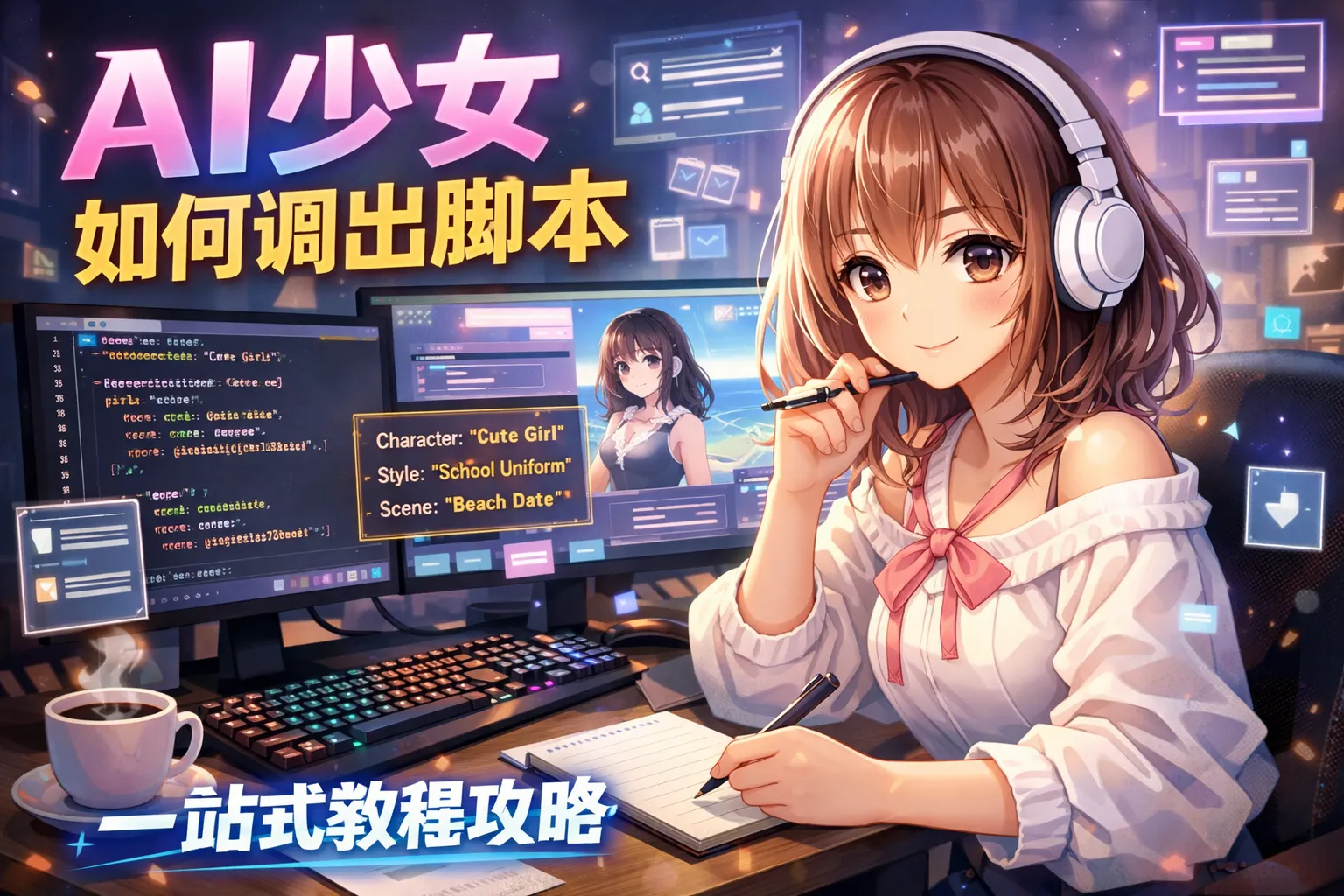 ai少女如何调出脚本