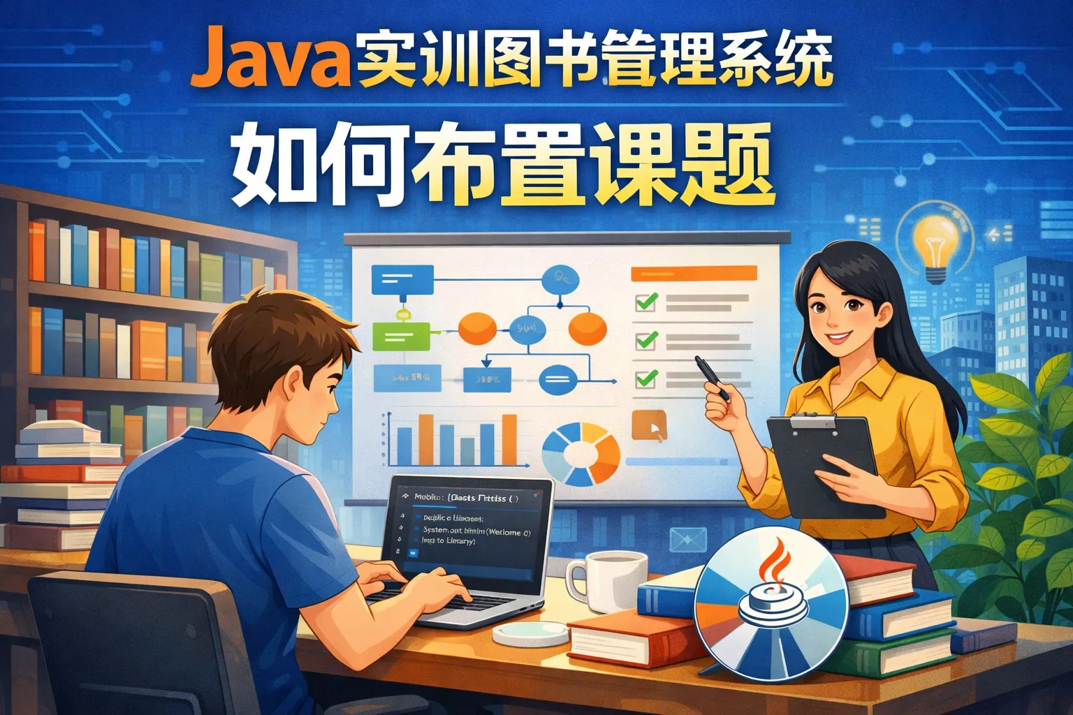 java实训图书管理系统如何布置课题