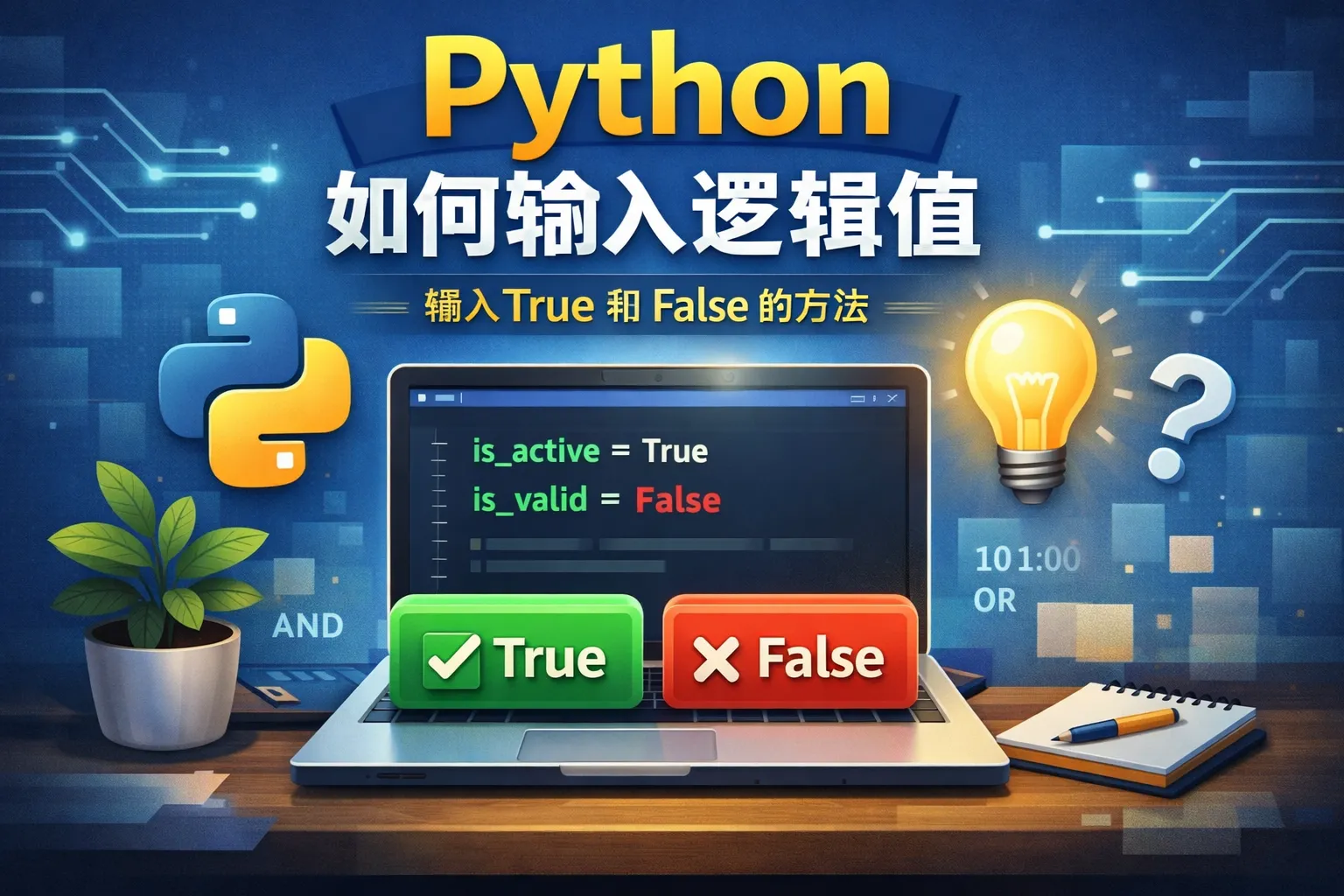 Python如何输入逻辑值