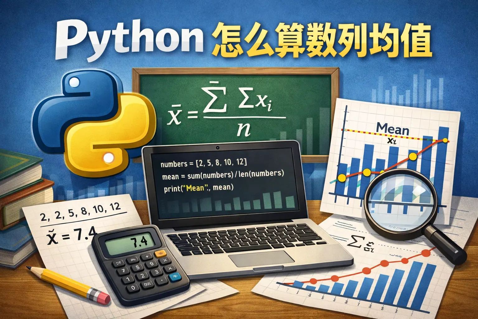 Python怎么算数列均值