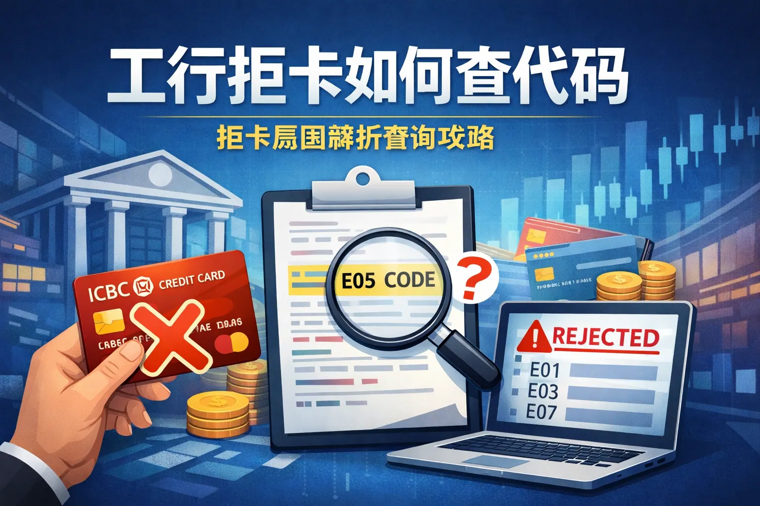 工行拒卡如何查代码