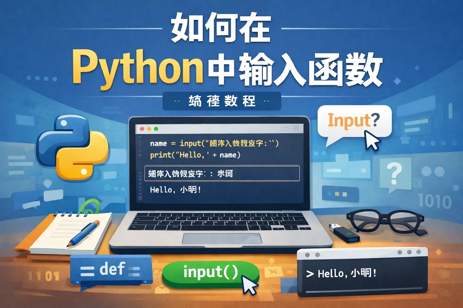 如何咋python中输入函数